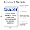 Signmission Enter Pond Area At Your Own Risk, 12 in W x Rectangle, Vinyl Decal OS-2PACK-NS-D-1218-V-12082 - alternate 3